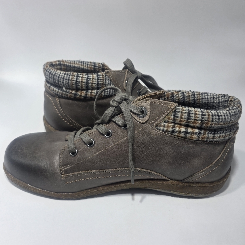 Biza Comfort Women’s Leather Lace-Up Shoes Size 10 US (41 EU) Gray